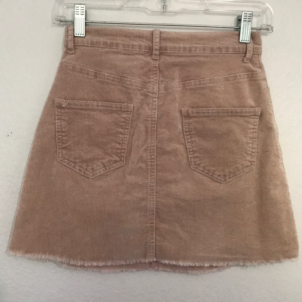 Pink Brandy Melville corduroy skirt - Picture 2 of 4